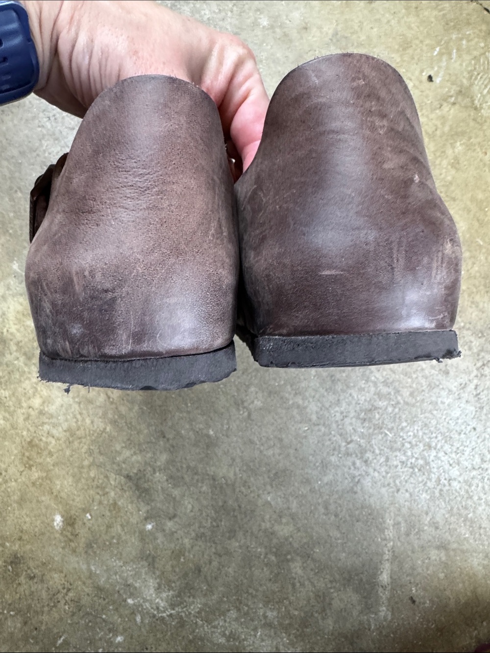 Birkenstock London Brown oiled  Slip-On Clog  shoe with Buckle
Size: 38 - Picture 11 of 11
